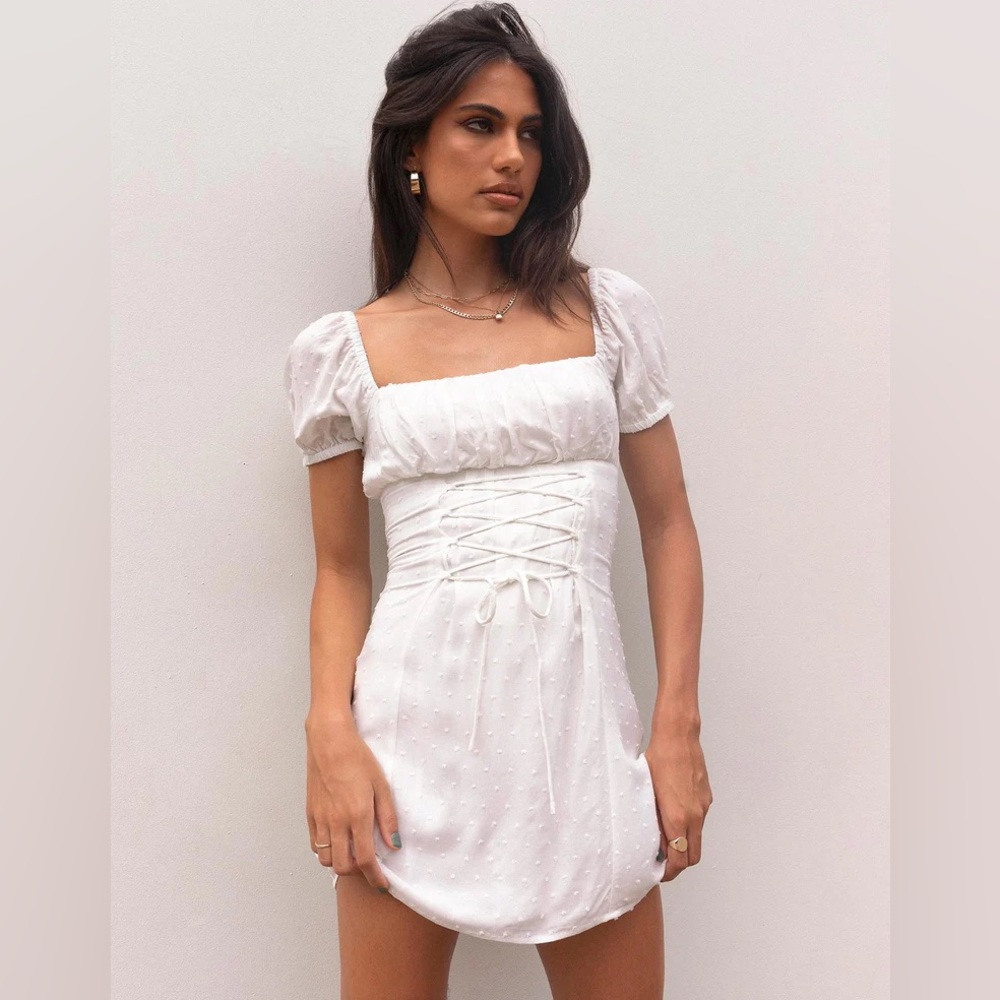 Fauci Mini Dress White